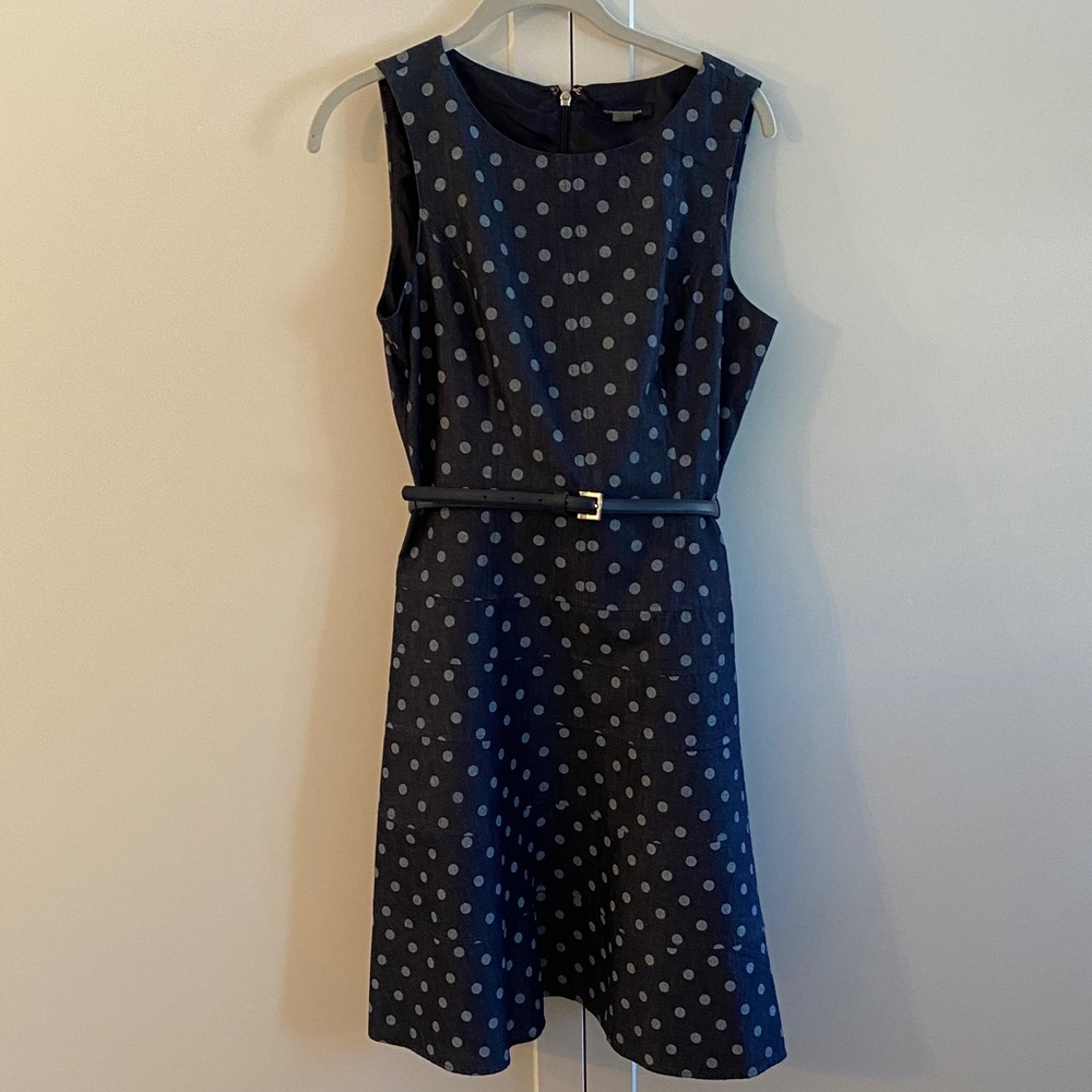 Tommy Hilfiger Navy Polka Dot Mini Dress